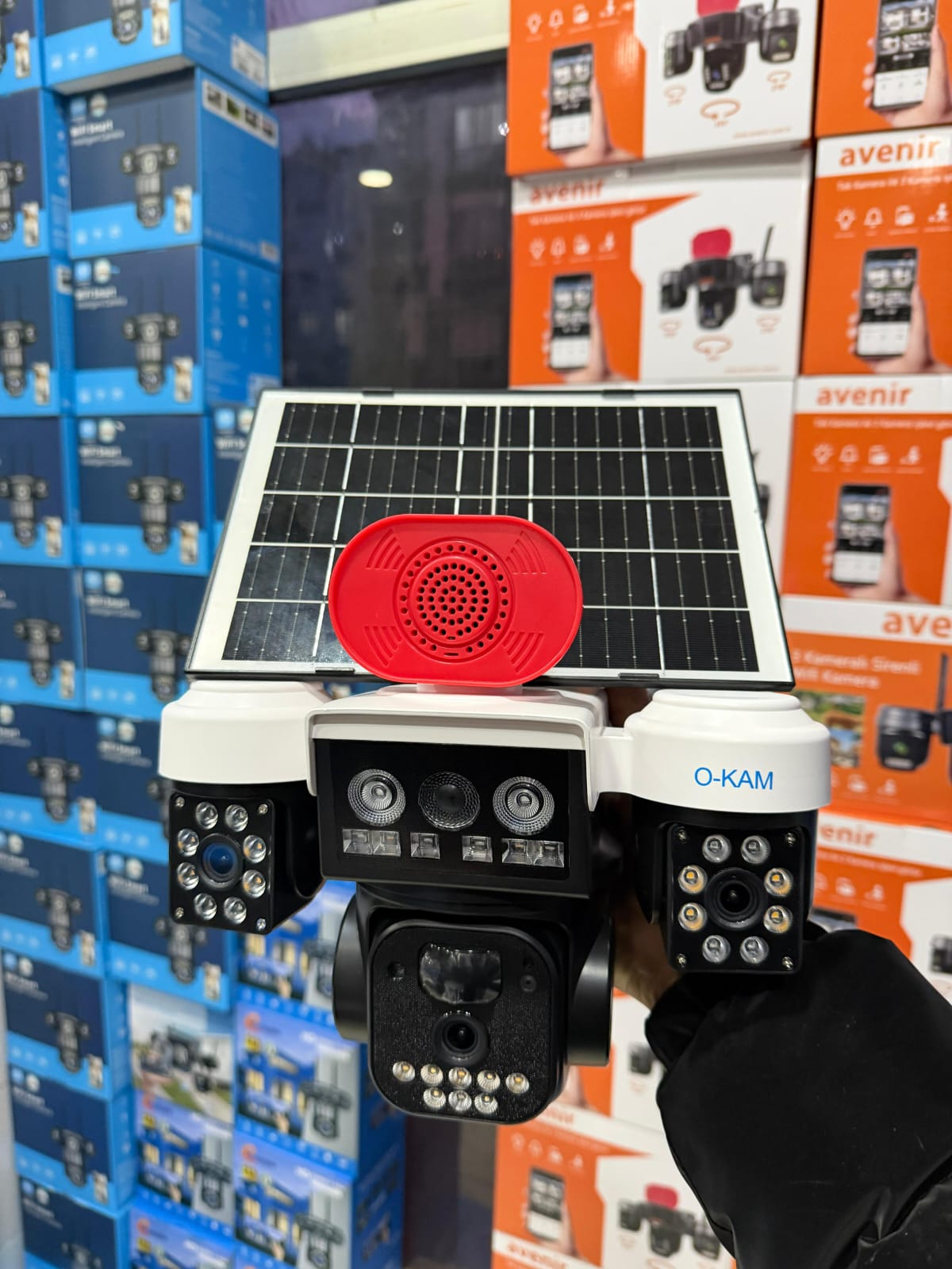 O-KAM 3 KAMERALI WİFİ SOLAR ÜRÜN (12MP)