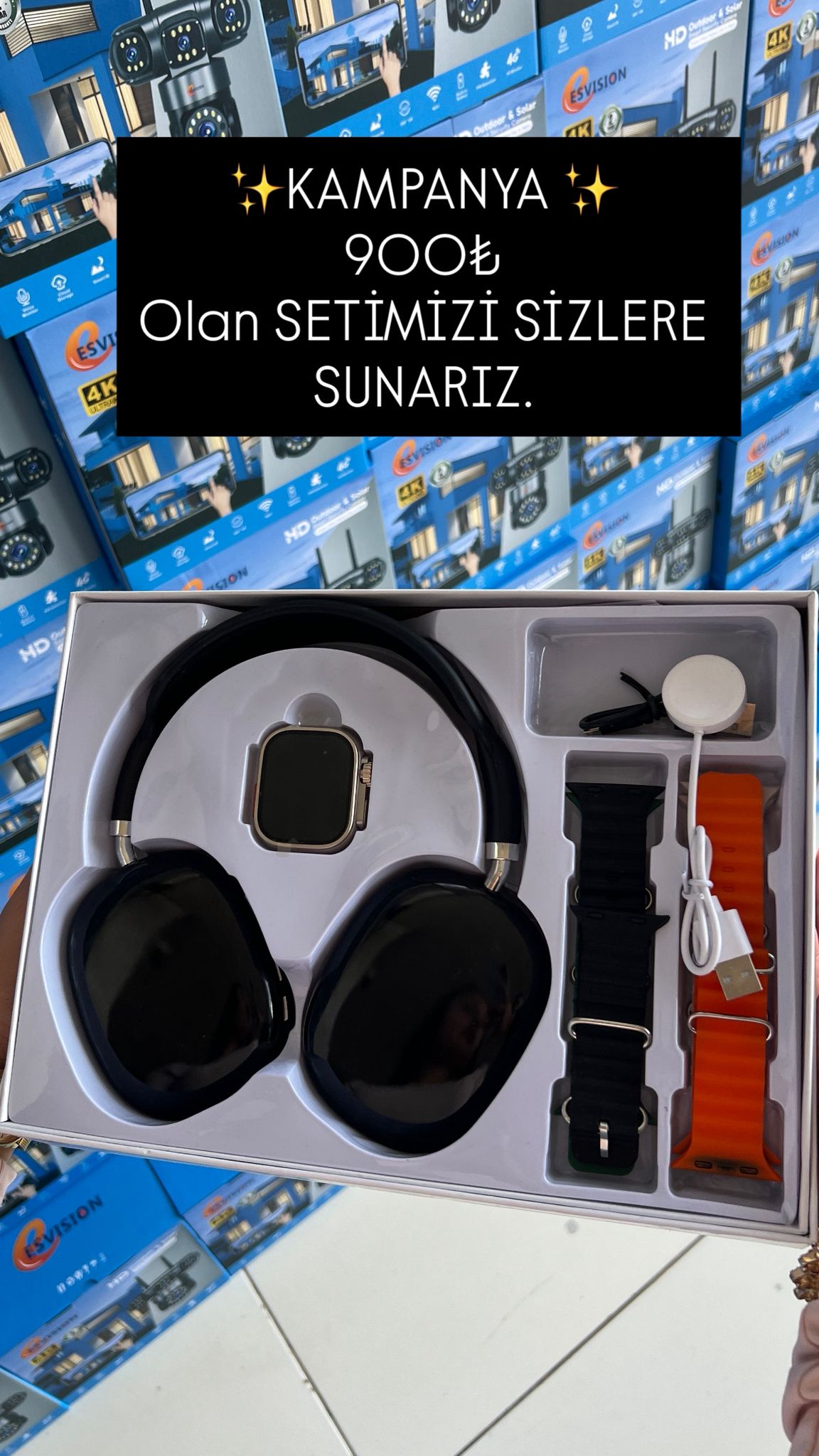 H27 Ultra 3 Akıllı Saat 2,19 Ekran Nfc Gps, Bluetooth Kulaklık ve 4 Kordon Hediyeli Kombinasyon Set